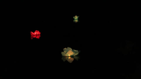 Floating Water Lanterns, medium shot