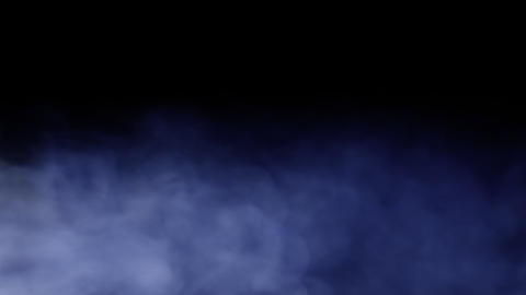 Smoke Background Loop with alpha - Dark Blue Smoke