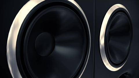 Speakers music vibrating sub cone beats bass club loudspeaker sound boom box 4k