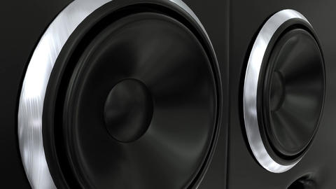 Speakers music vibrating sub cone beats bass club loudspeaker sound boom box 4k