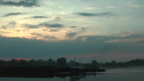 Floating Long Cargo Barge