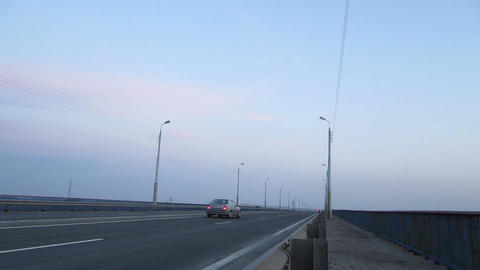 Timelapse Evening Road Traffic