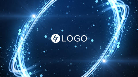 Light Streak Particles Logo