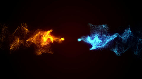 Fire And Water Particles Logo
