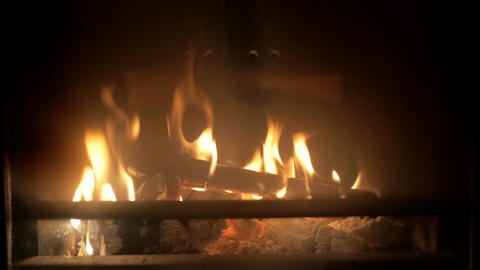 Iron fireplace