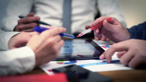 Co Workers Browsing Start Up Concept