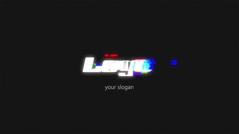 Glitch logo Reveal