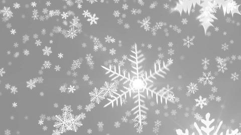 Snowy 4 - Crystal Snowflakes And Christmas Video Background Loop