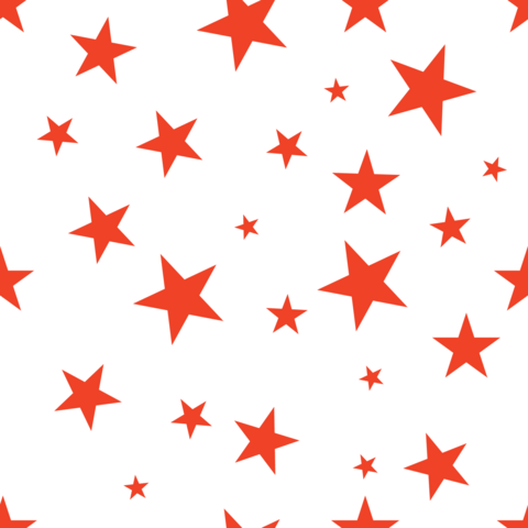 Seamless pattern with red stars