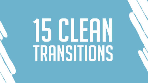 15 Clean Transitions 모션 그래픽 템플릿 11117010 | MotionElements
