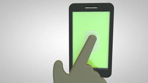 Scanning a fingerprint for security purpose on a smartphone