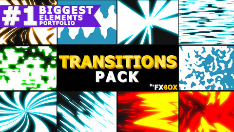 Dynamic Elemental Transitions After Effects template 11304594 ...