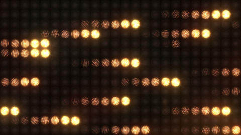 Horizontally flying meteors on a wall of light, loop