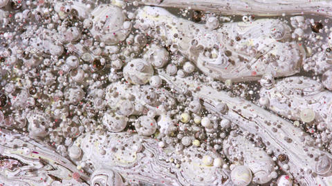 Bright Collors Bubbles Slow Motion Oil Ink