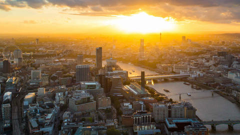 Sunset light london