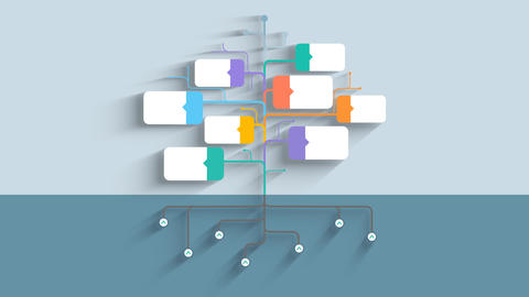 Hi-tech tree concept showing differen After Effects template 9134983 ...
