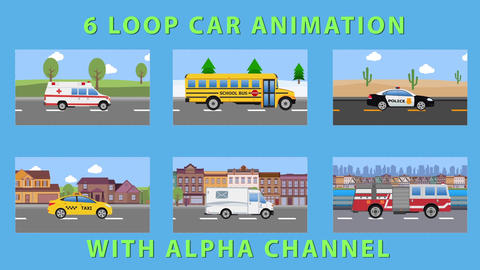Cartoon Car Pack Stock animation 11562477 | MotionElements