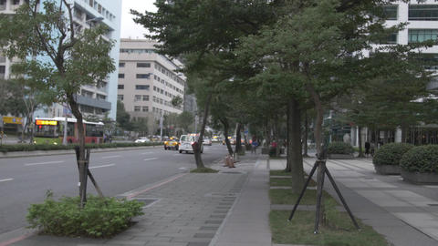 Ambulance on its way to accident in Taipei, Taiwan