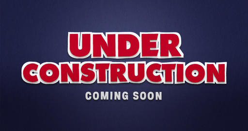 Under construction. Coming soon. Stop motion animation with paper look