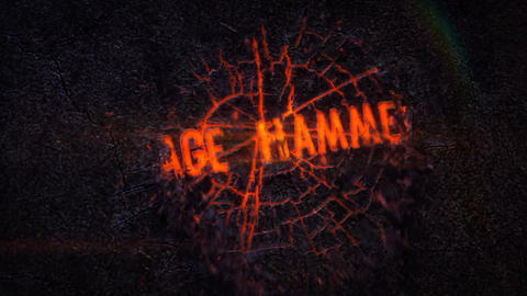 Rage Hammer - Fiery crack Logo Reveal