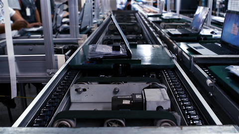 Conveyor Belt On the Assembly Line of a Computer GIF 動畫 11824339 ...