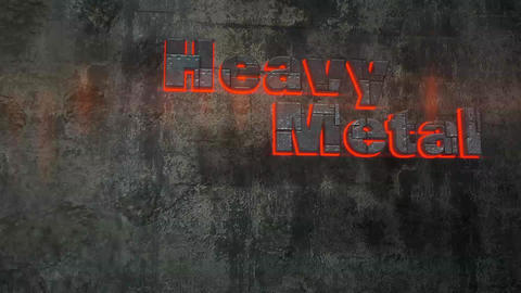 Heavy Metal - Bullet Proof Metal Text Logo Stinger