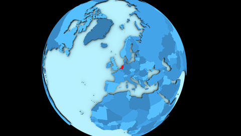 Netherlands on blue planet