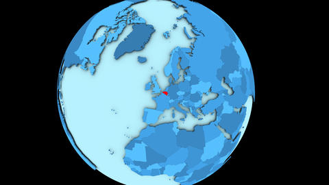 Belgium on blue planet