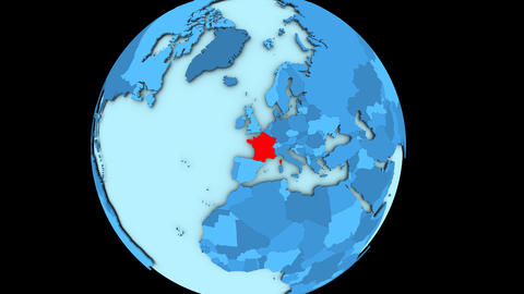 France on blue planet