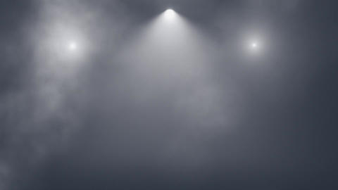 White Stage Lights and Smoke VJ Loop Motion Background