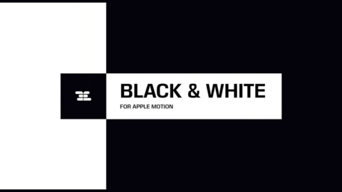 Black & White - Pack of 19 titles - Flat design broadcast template