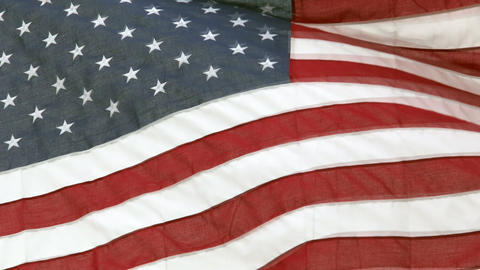 American flag close slow motion