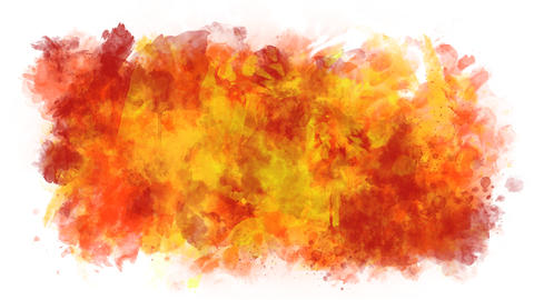 Yellow-orange watercolor background