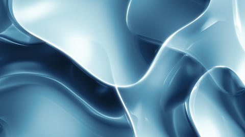 Blue Glass 1 - 4k Flowing 3D Texture Video Background Loop
