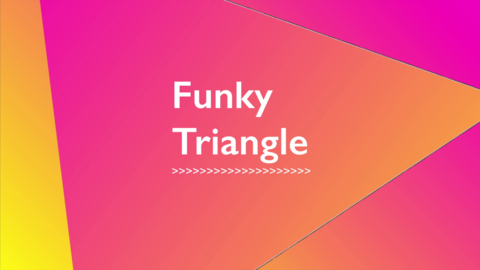 Funky Triangle - Pack of 54 titles - Flat design broadcast template