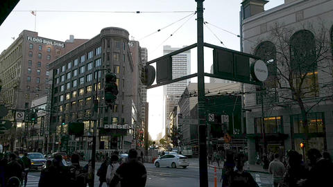 People Walking the Streets of San Francisco