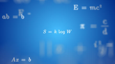 Animated ENTROPY FORMULA Background