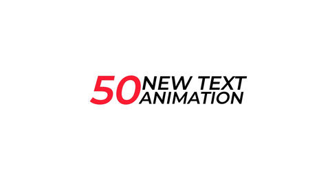 50 New Text Animation Pack