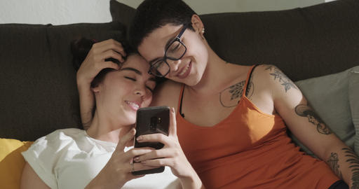 Love Affection Flirt For Lesbian Couple Homosexual Women Gay Girls