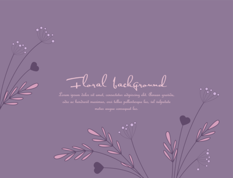 Background from silhouettes of flowers
