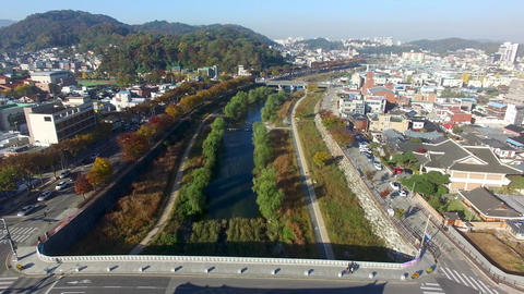Aerial View of Jeonju Hanok Village 01