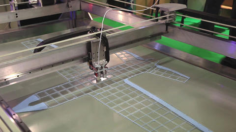 3d printer printing. Close up process of new printing technology