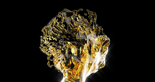 Splash of beer on black