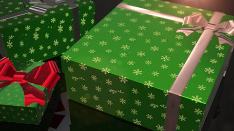 christmas birthday green gift animation