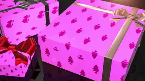 christmas birthday pink gift animation