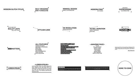 Modern Glitch Titles