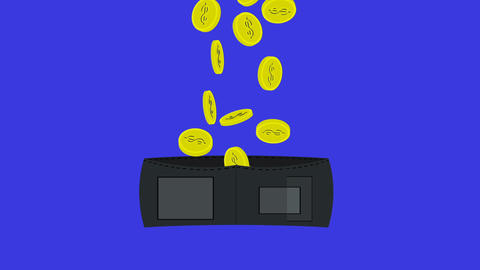 A purse with gold coins
