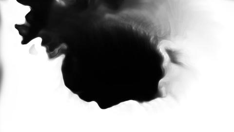 Confidential Dripping ink on white background transitions