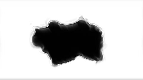 Rolling Watercolor ink drops transition