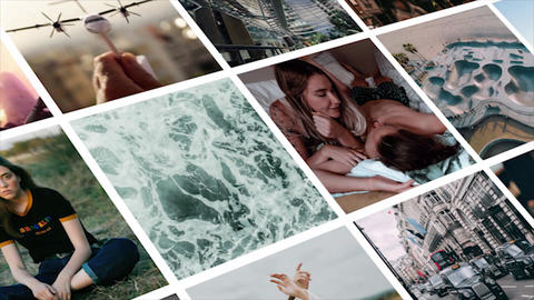 3D Mosaic Photo Reveal Slideshow. Wedding slideshow